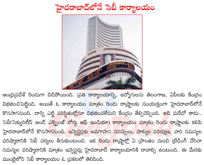 sebi office,dalal street,sebi office in hyderabad,trading in andhra pradesh,andhra pradesh bifurication,sebi office for telangana  sebi office, dalal street, sebi office in hyderabad, trading in andhra pradesh, andhra pradesh bifurication, sebi office for telangana